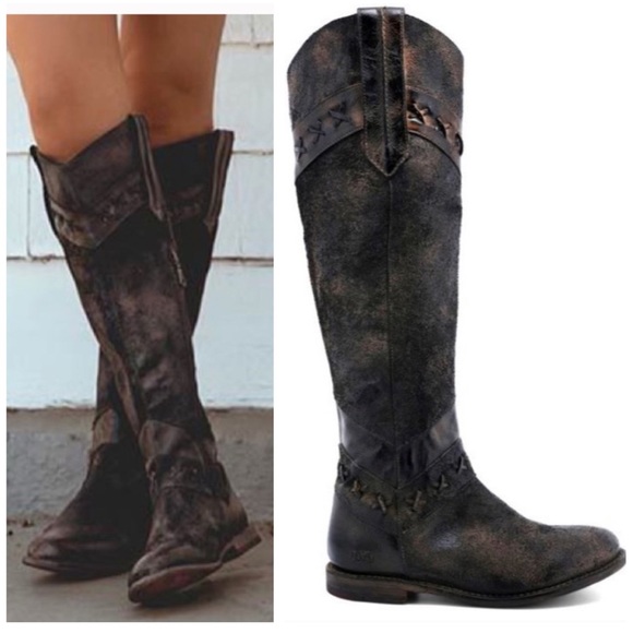 Bed Stu Shoes - NEW Bed Stu Midge Tall Leather Boots Boho 6